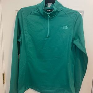 Teal North Face Quarter Zip